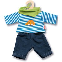 HELESS 1315 Puppen-Jeans mit Streifenshirt, klein, Gr. 28-35 cm von HELESS