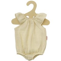 HELESS 1412 Puppen-Body mit Rüschen aus 100 % Bio-Baumwolle, ecru, Gr. 28-35 cm von HELESS