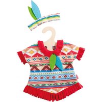 HELESS 1640 Puppen-Indianer Set "Blaue Feder", klein, Gr. 28-35 cm von HELESS