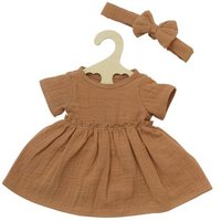 HELESS 2425 Puppenkleid aus 100 % Bio-Baumwolle mit Rüschen und Haarband, karamell, 2-teilig, Gr. 35-45 cm HELESS 2425 Puppenkleid aus 100 % Bio-Baumwolle mit Rüschen und Haarband, karamell, 2-teilig, Gr. 35-45 cm von HELESS