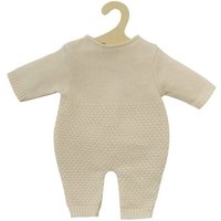 HELESS 2480 Puppen-Strickstrampler aus 100 % Bio-Baumwolle, ecru, Gr. 35-45 cm von HELESS