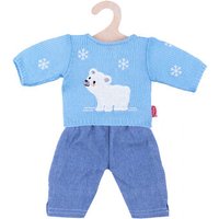 HELESS 2934 Puppen-Eisbär-Pullover mit Jeans, Gr. 35-45 cm von HELESS