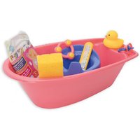 HELESS 914 Puppen-Badewannenset mit viel Zubehör, 40,5 x 23 x 13 cm HELESS 914 Puppen-Badewannenset mit viel Zubehör, 40,5 x 23 x 13 cm von HELESS