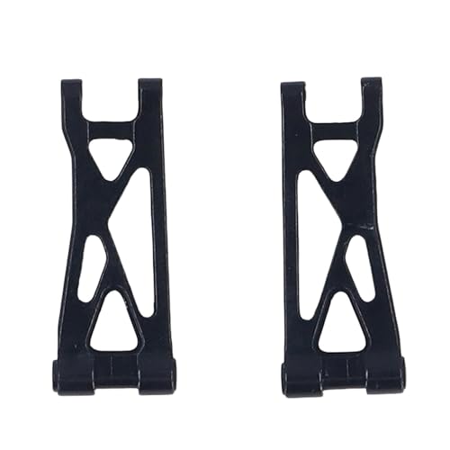HELEVIA 2 Stück RC-Car-Schwinge, Hochfester Hinterer Unterer Querlenker aus Legierung, für 1/24 RC-Car-Upgrade-Teile (Schwarz) von HELEVIA