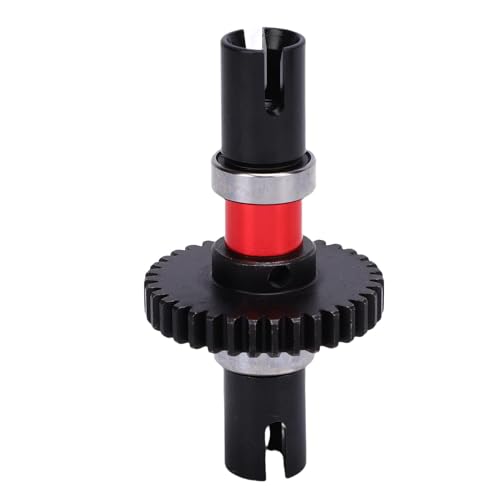 HELEVIA 35T Center Differential Locker Gear Diff Spulenersatz für Arrma 1/7 6s Verstöße Typhon Aluminiumlegierung (Rot) von HELEVIA