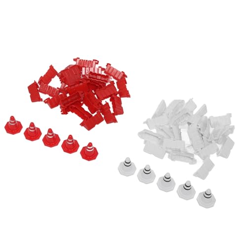 HELEVIA 50 Stück RC Car Racing Road Barrier Kunststoff Tragbar 10 Stück RC Racing Verkehrskegel das Training HELEVIA 50 Stück RC Car Racing Road Barrier Kunststoff Tragbar 10 Stück RC Racing Verkehrskegel das Training von HELEVIA