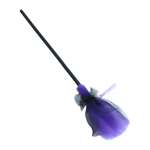 HELEVIA Halloween Witch Broom Requisite, Plastik Violet Flying Broomstick Dekor für Halloween -Kostümpartys Schulaufführungen HELEVIA Halloween Witch Broom Requisite, Plastik Violet Flying Broomstick Dekor für Halloween -Kostümpartys Schulaufführungen von HELEVIA