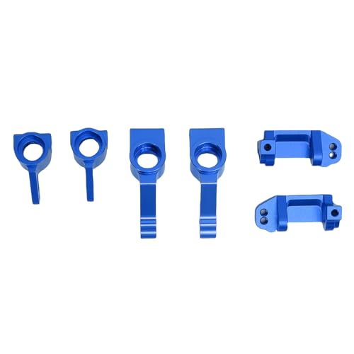 HELEVIA RC-Auto-Lenkblöcke Vorderrad-Stangen-und Hinterachse-Träger-Kit Ersatz, für Traxxas Slash 2WD RC Car (Blau) von HELEVIA