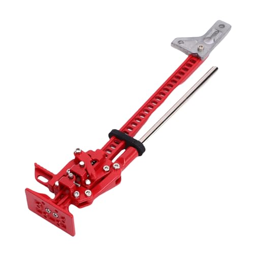 HELEVIA RC -Auto Slidable Jack 1/10 Skala Aluminiumlegierung Drop Proof RC Crawler Car Hebebuch, Kompatibilität und Portabilität für Offroad -Abenteuer (Rot) von HELEVIA
