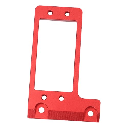 HELEVIA RC Car Heck -Servo -Sitzplatz Ersatz für VP Capra F9 Portalachse 1/10 Aluminiumlegierung RC Car Servo Mount Bracket (Rot) von HELEVIA