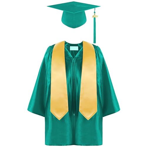 HELLORSOON Kinder Abschlusskleid Set, Abschluss Talar Doktorhut Und Quaste Graduation Robe Abschluss Geschenk Mit Doktorhut 2025 Cosplay Halloween Karneval Party HELLORSOON Kinder Abschlusskleid Set, Abschluss Talar Doktorhut Und Quaste Graduation Robe Abschluss Geschenk Mit Doktorhut 2025 Cosplay Halloween Karneval Party von HELLORSOON
