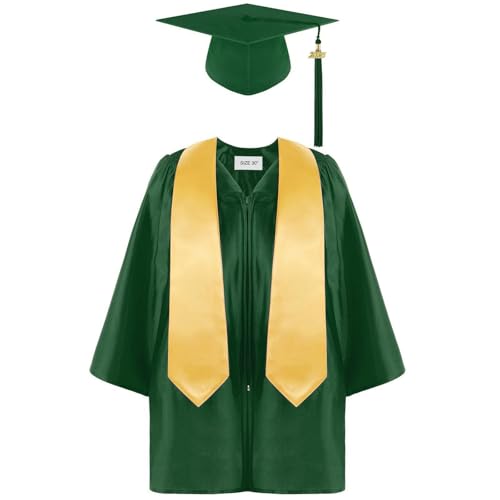 HELLORSOON Kinder Abschlusskostüm, Abschluss Talar Master Graduation Cap Gown Abschlussfeier Anzug Abschluss Robe Mit Doktorhut Quaste Cosplay Halloween Karneval Party HELLORSOON Kinder Abschlusskostüm, Abschluss Talar Master Graduation Cap Gown Abschlussfeier Anzug Abschluss Robe Mit Doktorhut Quaste Cosplay Halloween Karneval Party von HELLORSOON