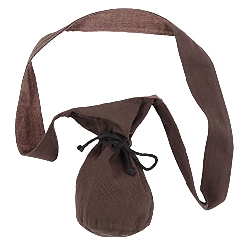 HEMAD Mittelalter Umhängetasche Beutel-Tasche Baumwolle klein Modell: Amalberga, Braun von HEMAD