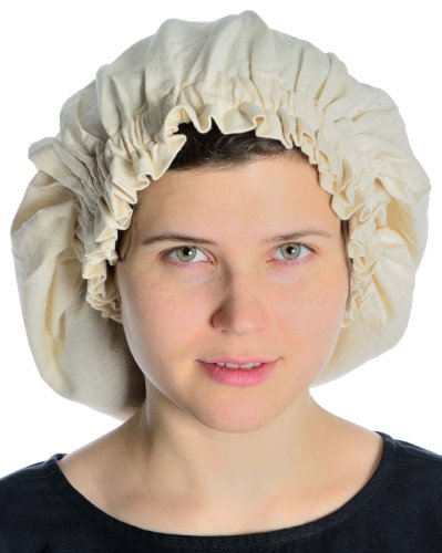 HEMAD Damen Haube Mittelalter Kopfbedeckung beige Baumwolle HEMAD Damen Haube Mittelalter Kopfbedeckung beige Baumwolle von HEMAD
