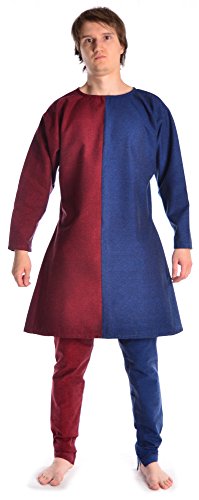 HEMAD Mittelalter Tunika Alphart zweifarbig rot-blau L/XL Feste Baumwolle mi-Parti Gewandung HEMAD Mittelalter Tunika Alphart zweifarbig rot-blau L/XL Feste Baumwolle mi-Parti Gewandung von HEMAD