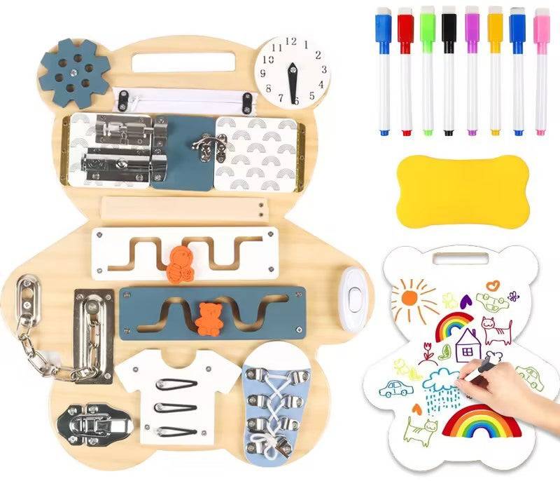HEMMINGSEN Kids Mini Aktivitätsbrett mit Schreibwand, Babyspielzeug von HEMMINGSEN Kids