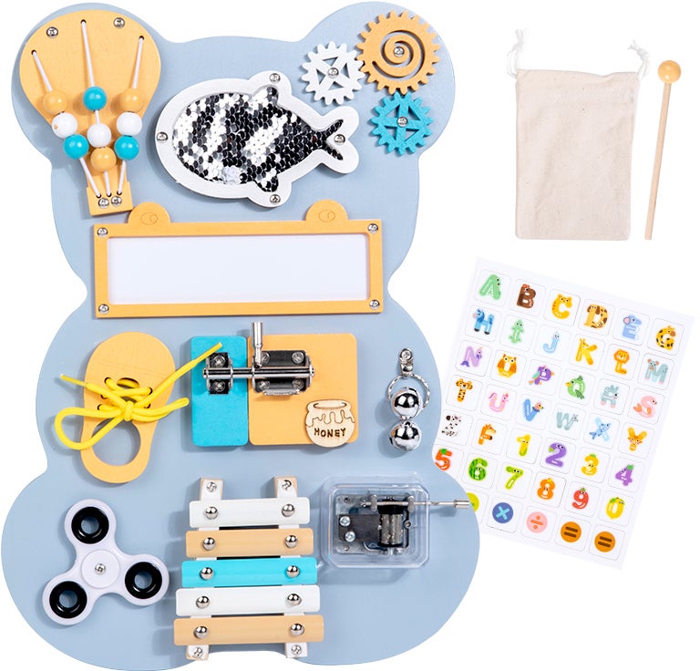 HEMMINGSEN Kids Mini Aktivitätsbrett mit Spieluhr, Babyspielzeug von HEMMINGSEN Kids