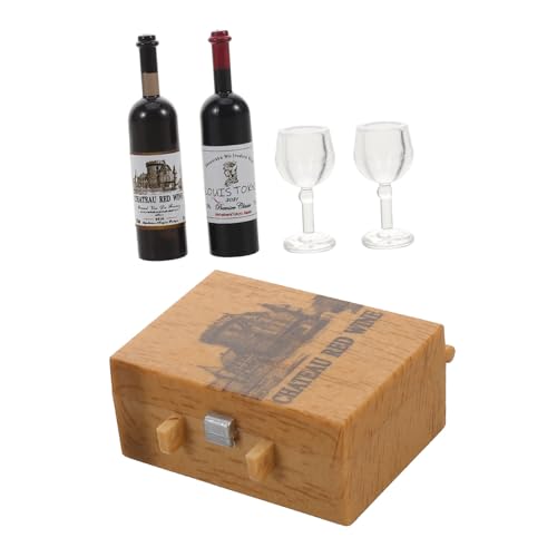 1 Set Miniatur-Wein Und Kelche Set Für Puppenhaus Simulation Wein Und Tassen Zubehör Für Puppenmodelle Tabletop Miniaturen Und Rollenspiele 1 Set Miniatur-Wein Und Kelche Set Für Puppenhaus Simulation Wein Und Tassen Zubehör Für Puppenmodelle Tabletop Miniaturen Und Rollenspiele von HEMOTON