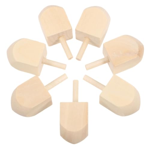 HEMOTON Bastelbedarf 10 Stück Unlackiertes Holz-gyroskop-Spielzeug Für Kinder Chanukka-Party HEMOTON Bastelbedarf 10 Stück Unlackiertes Holz-gyroskop-Spielzeug Für Kinder Chanukka-Party von HEMOTON