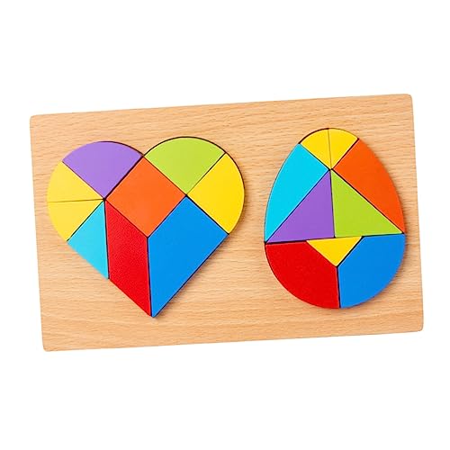 1Satz Holz Tangram Puzzle Herz und Ei Form Pädagogisches für Fördert Hand Auge Koordination und Kreativität für Jungen 1Satz Holz Tangram Puzzle Herz und Ei Form Pädagogisches für Fördert Hand Auge Koordination und Kreativität für Jungen von HEMOTON