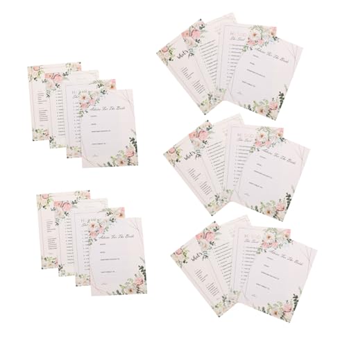 20Stücke Spielkarten für Junggesellinnenabschiede Lustige Fragekarten für Hochzeiten Unterhaltung für Gäste bei Brautpartys Hochzeitsspiel für Unvergessliche Erinnerungen 20Stücke Spielkarten für Junggesellinnenabschiede Lustige Fragekarten für Hochzeiten Unterhaltung für Gäste bei Brautpartys Hochzeitsspiel für Unvergessliche Erinnerungen von HEMOTON