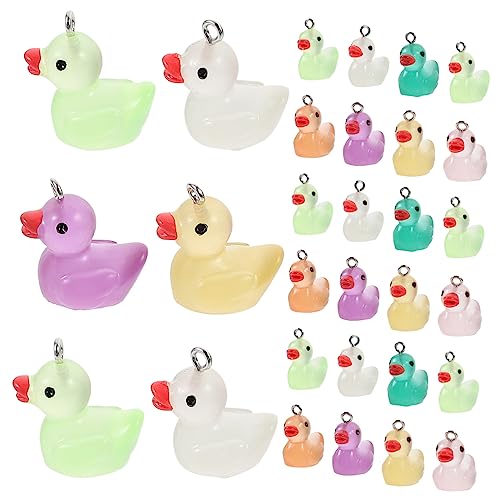 50 Stück Mini Enten Aus Kunstharz Mini Enten Mini Frösche Tierfiguren Aufblasbares Miniatur Ornament Mini Fahrzeug Montierte Dekoration Kunstharz Handwerk Statue HEMOTON von HEMOTON