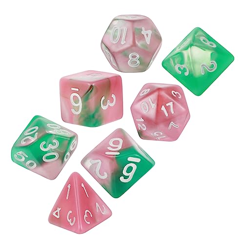 HEMOTON 7-teilige Acrylwürfel Digitale Unterhaltungswürfel Für Brettspiele Leicht Und Kompakt Ideal Für Partys Und Spiele von HEMOTON