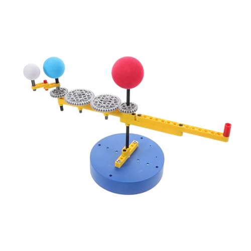 Dreikugelmodell Erdmodell Krallenmaschine Für Mond-kit Kit-Modell Kleines Puppenhaus Kinderspielzeug Zubehör Puppenhaus Miniaturmodell Studenten-kit -kit Plastik HEMOTON von HEMOTON