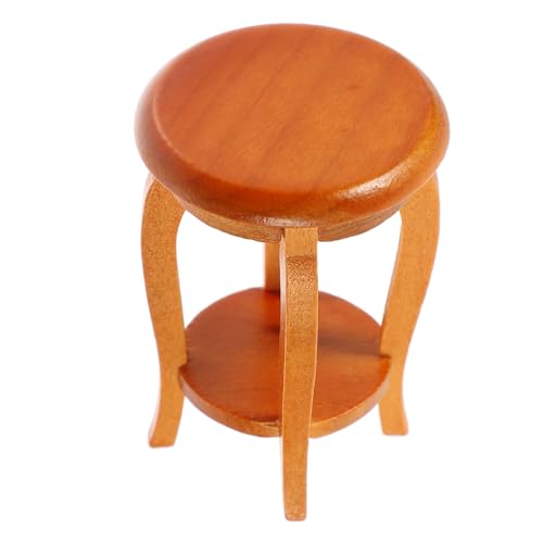 HEMOTON Miniaturmöbel-Set Im Maßstab 12 – Mini-holzstühle Zur Puppenhausdekoration Ideal Für Kinder von HEMOTON