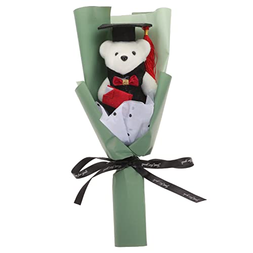 HEMOTON 1 Bund Abschluss Bärenstrauß Abschluss Blumenarrangements Abschluss stickig abschlussgeschenk Abschlussfeier Dekoration Puppen rosenstrauß Strauß Abschlussblumenstrauß von HEMOTON