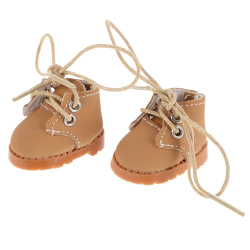 HEMOTON 1 Paar Doll Kleidungsschuhe Wanderschuh Entzückende Puppenschuhe Stiefel 3. 8 cm von HEMOTON
