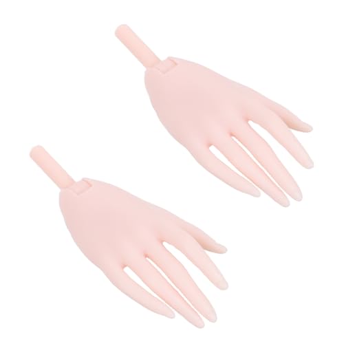 HEMOTON 1 Paar Puppenpalme Puppen Accessoires Puppen Zubehörteile Puppenhand Modell Hand für Puppen Puppenhand Design Handpuppe kleine Hände Puppenteile Puppe DIY zubehör Plastik Beige von HEMOTON