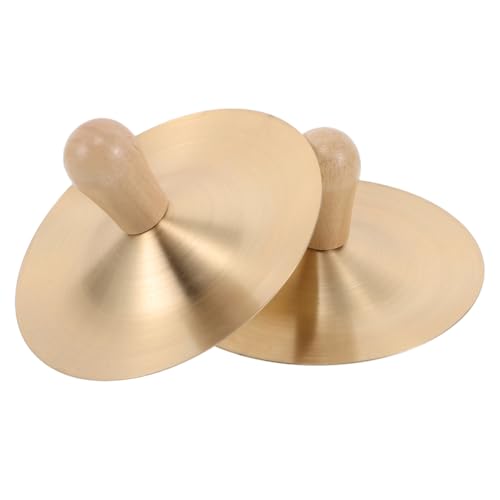HEMOTON Mini-handzimbeln Für Kinder – Holzgriff Perfekt Für Rhythmusentwicklung Und Partys von HEMOTON