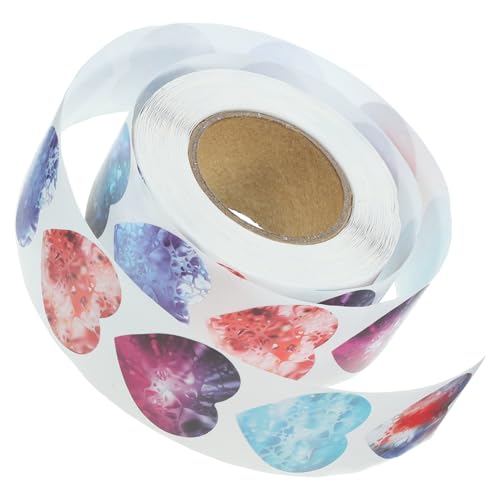 HEMOTON 1 Rolle Valentinstag Aufkleber Dekoration Hochzeitsdeko Briefumschläge Hochzeitsgeschenk Aufkleber Hochzeit Gastgeschenke Hochzeit Etikett Beschichtetes Papier Blue von HEMOTON