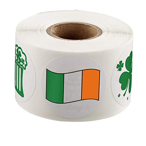 HEMOTON 1 San Patri Aufkleber siegel Aufkleber siegelaufkleber St Patrick's Day Bag Stickers st. Patricks Verpackungsaufkleber st. Patricks Aufkleber Kupferplattenaufkleber Green von HEMOTON