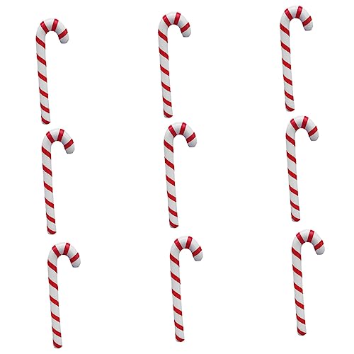 HEMOTON 1 Satz 9 Stück Krücke für kinderspielzeug kinderknallzeug christmas weihnachtliche Nussknacker Kostüm aufblasbarer Spazierstock PVC rot von HEMOTON