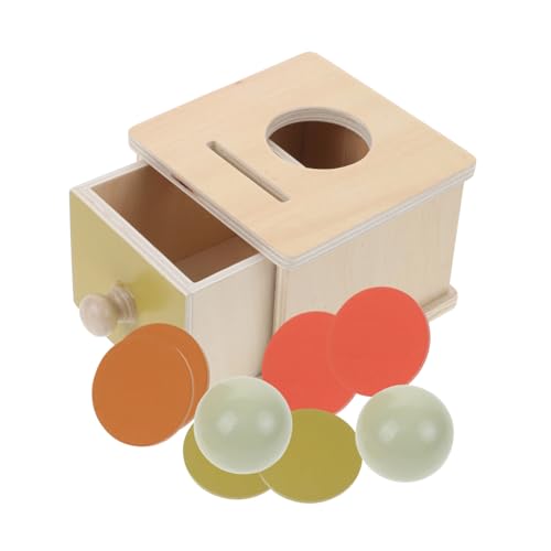 HEMOTON 1 Satz Ballwurf - Münzbox Kugel Kiefernholz von HEMOTON