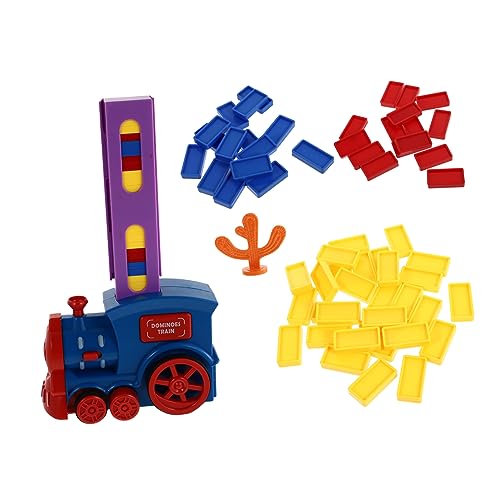 HEMOTON 1 Satz Domino für kinderspielzeug Kreatives spielsachen für -jährige Toys Bildungsspielzeug weihnachtszug Abs Blue von HEMOTON