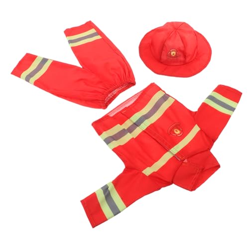 HEMOTON 1 Satz Feuerwehr Kostüm für Helm Rollenspiel Outfits für Kreative und Thematische Events HEMOTON 1 Satz Feuerwehr Kostüm für Helm Rollenspiel Outfits für Kreative und Thematische Events von HEMOTON
