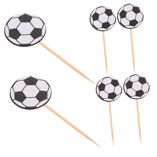 HEMOTON Fußball-kucheneinsatz 60er-pack Fußball-cupcake-topper Sportparty-dekorationen HEMOTON Fußball-kucheneinsatz 60er-pack Fußball-cupcake-topper Sportparty-dekorationen von HEMOTON