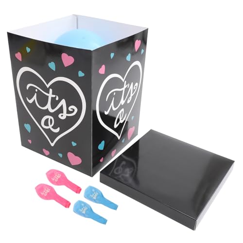 HEMOTON 1 Satz Geschlechtsoffenlegungsbox Frauen Partydekor Duschkabinen Ballonboxen zum ersten Geburtstag -Boxen aufdecken -Dusche-Boxen Gender-Reveal- weißer Kartendruck HEMOTON 1 Satz Geschlechtsoffenlegungsbox Frauen Partydekor Duschkabinen Ballonboxen zum ersten Geburtstag -Boxen aufdecken -Dusche-Boxen Gender-Reveal- weißer Kartendruck von HEMOTON