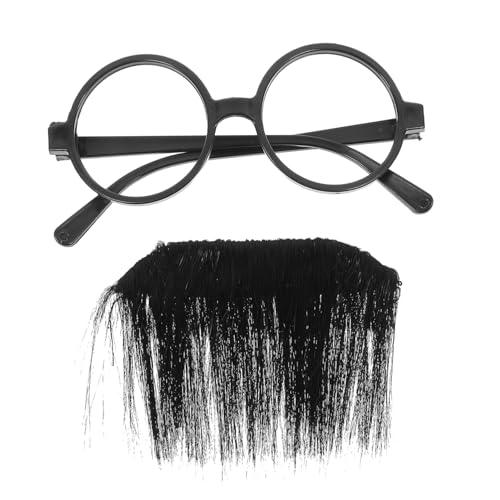 HEMOTON 1 Satz Halloween Gefälschter Bart Bartschmuck Für Männer Maske Schnurrbärte Simulierte Bärte Cosplay Gefälschter Bart Falscher Bart Gesichts - Realistischer Bart Perücke Bauch Black von HEMOTON