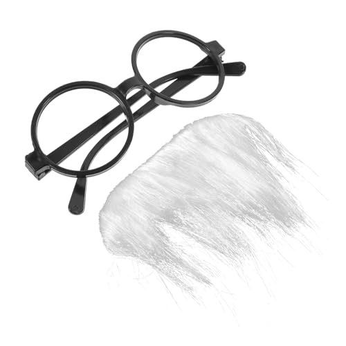 HEMOTON 1 Satz Halloween Gefälschter Bart Maske Verkleiden Fuzzy - Nose - Brille Neuartige Clownbrillen Falsche Schnurrbartbärte Gesicht Simulierte Bärte Halloween - Cosplay - bärte Perücke Nylon HEMOTON 1 Satz Halloween Gefälschter Bart Maske Verkleiden Fuzzy - Nose - Brille Neuartige Clownbrillen Falsche Schnurrbartbärte Gesicht Simulierte Bärte Halloween - Cosplay - bärte Perücke Nylon von HEMOTON
