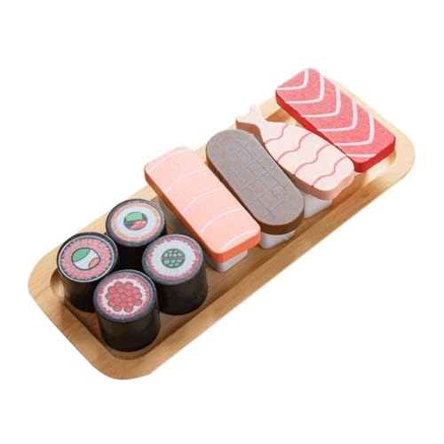 HEMOTON 1 Satz Holz Simulation Sushi Küchenspielzeug Holzmodell-Ornament Sushi-Modell Mini-Sushi Mini Holzbrot Simulation Lebensmittelspielzeug Küche Kinderspielzeug Hölzern HEMOTON 1 Satz Holz Simulation Sushi Küchenspielzeug Holzmodell-Ornament Sushi-Modell Mini-Sushi Mini Holzbrot Simulation Lebensmittelspielzeug Küche Kinderspielzeug Hölzern von HEMOTON