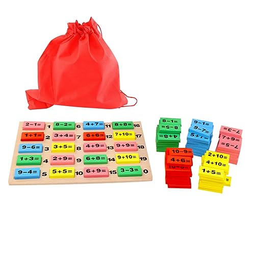 HEMOTON 1 Satz Intelligenzbausteine ​​ kinderspielzeug für für Digitale Computerbausteine arithmetisches für die frühe Bildung Hölzern von HEMOTON