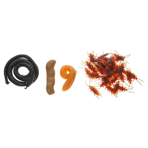 HEMOTON 1 Satz Kakerlaken gefälschte Spinnen Maske Halloween- Tierfiguren Halloween Halloween Toys Funny Halloween-Streich-Requisiten knifflige Requisiten Plastik von HEMOTON