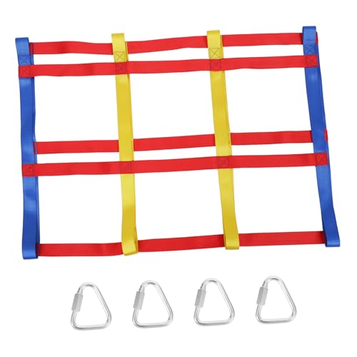 HEMOTON 1 Satz Kletteranzug Klettern drinnen Kleinkinder Netze Seilnetz für lehrreich Regenbogen Fitnessstudio Polyester von HEMOTON