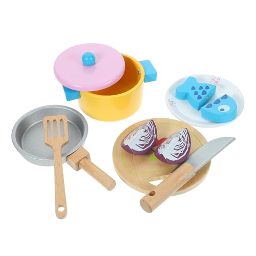 HEMOTON 1 Satz Küchenspielzeug küche Kitchen Toys for Spielzeugkochset küchenutensilien Rollenspielset mit Kochgeschirr gefälschtes Küchengeschirr hölzern HEMOTON 1 Satz Küchenspielzeug küche Kitchen Toys for Spielzeugkochset küchenutensilien Rollenspielset mit Kochgeschirr gefälschtes Küchengeschirr hölzern von HEMOTON