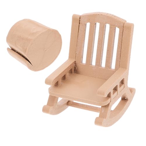 HEMOTON 1 Satz Miniaturmöbelstühle Schaukelstuhl Puppenstubenmöbel Puppenstühle Zubehör Für Puppenhäuser Puppenhausdekor Märchengarten Miniaturen Miniatur-puppenhauszubehör Coffee Pla HEMOTON 1 Satz Miniaturmöbelstühle Schaukelstuhl Puppenstubenmöbel Puppenstühle Zubehör Für Puppenhäuser Puppenhausdekor Märchengarten Miniaturen Miniatur-puppenhauszubehör Coffee Pla von HEMOTON