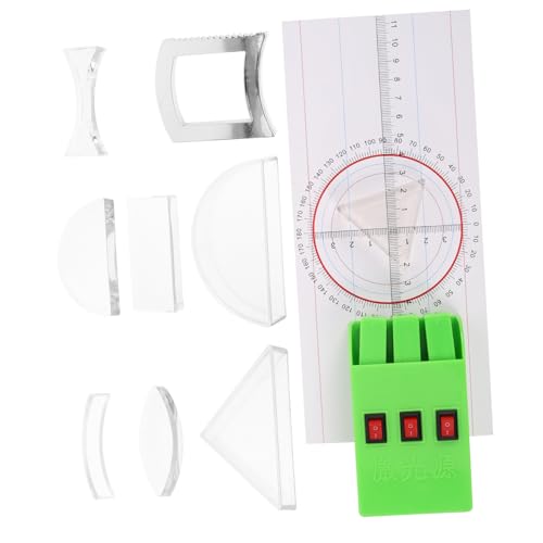 HEMOTON Ausrüstung Für Optische Experimente in Der Physik – Konvexlinsen-Set Dreieckprisma Konkavspiegel Reflektor-Set Lehrmittel HEMOTON Ausrüstung Für Optische Experimente in Der Physik – Konvexlinsen-Set Dreieckprisma Konkavspiegel Reflektor-Set Lehrmittel von HEMOTON